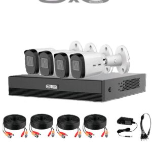 Kit de videovigilancia  SAXXON KIT/XVR1E04-I/4-B20M-