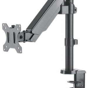 Soporte universal para monitor MANHATTAN  con pistón a gas,  Soporta un monitor de 17